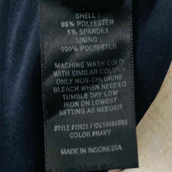 ENFOCUS STUDIO Navy Blue Sleeveless Halter Elastic Tie Waist Stretch Jumpsuit 6 - Picture 10 of 11